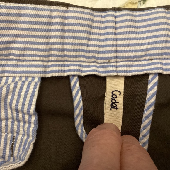 Faconnable Cadet brown cotton cuffed chinos - Picture 6 of 9